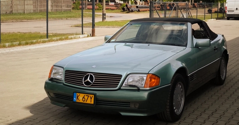 samochody osobowe Mercedes-Benz SL cena 145000 przebieg: 99992, rok produkcji 1992 z Kraków